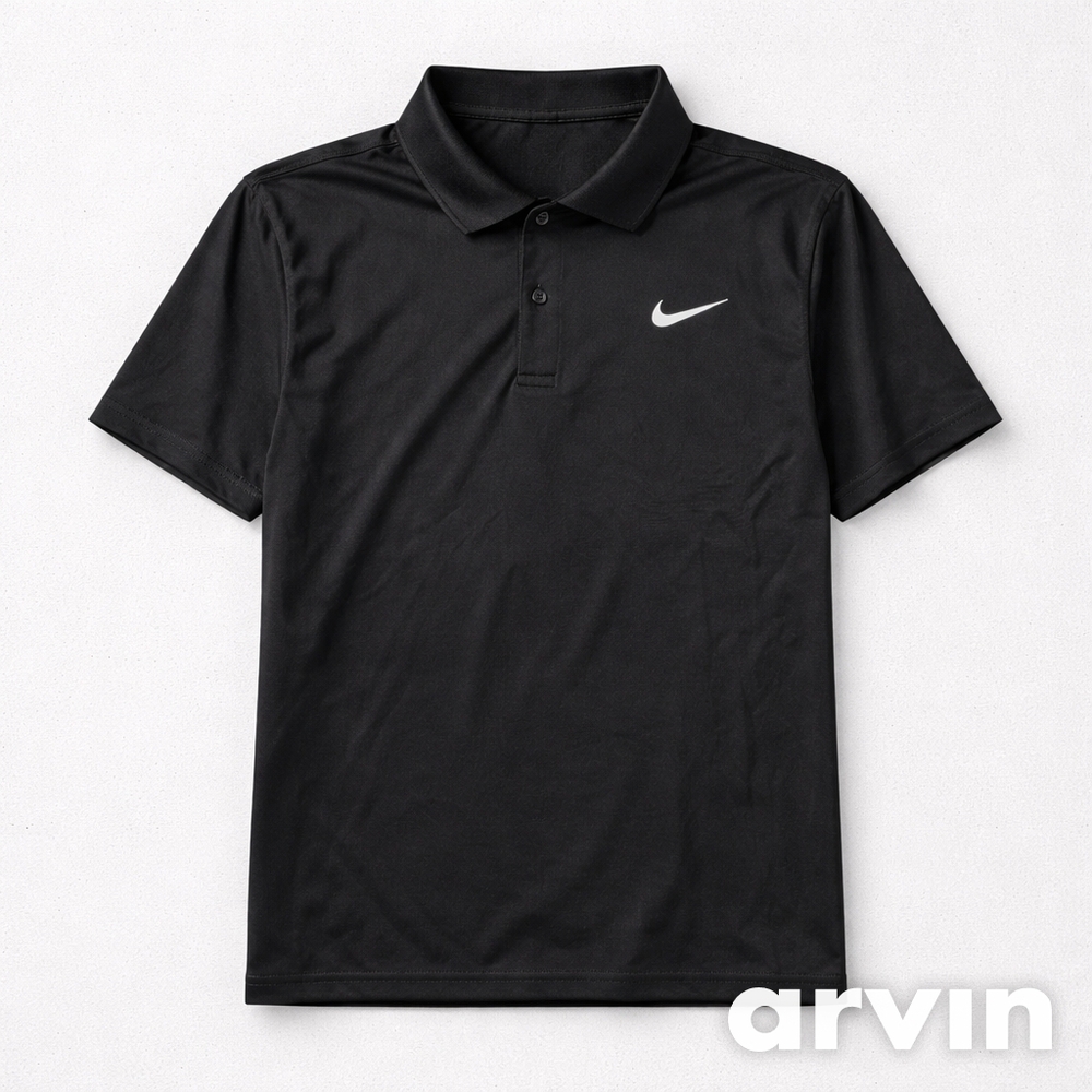 Nike Men's Black Dri-Fit Golf Polo Shirt
